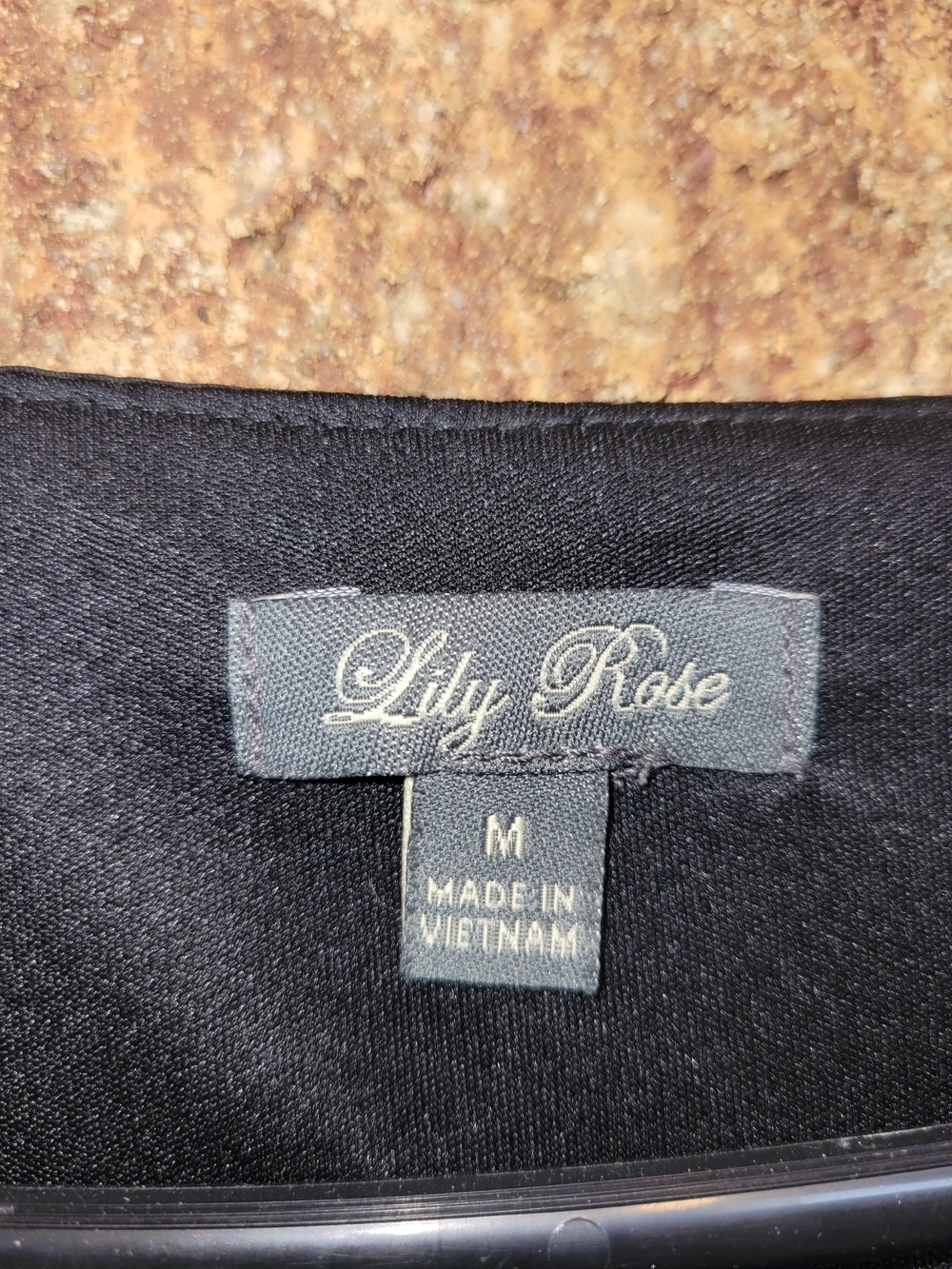 Lily Rose Black Bodice Floral Chevron Mini Dress Size Medium - Picture 2 of 10